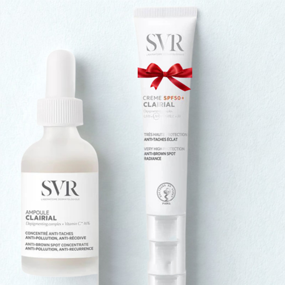 SVR COFFRET CLAIRIAL AMPOULE CONCENTRE ANTI TACHES 30ML+CLAIRIAL CC CREME LIGHT SPF50 40ML (OFFERT)