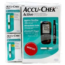 PACK ACCU-CHEK ACTIVE : APPAREIL DE MESURE+100 BANDELETTES