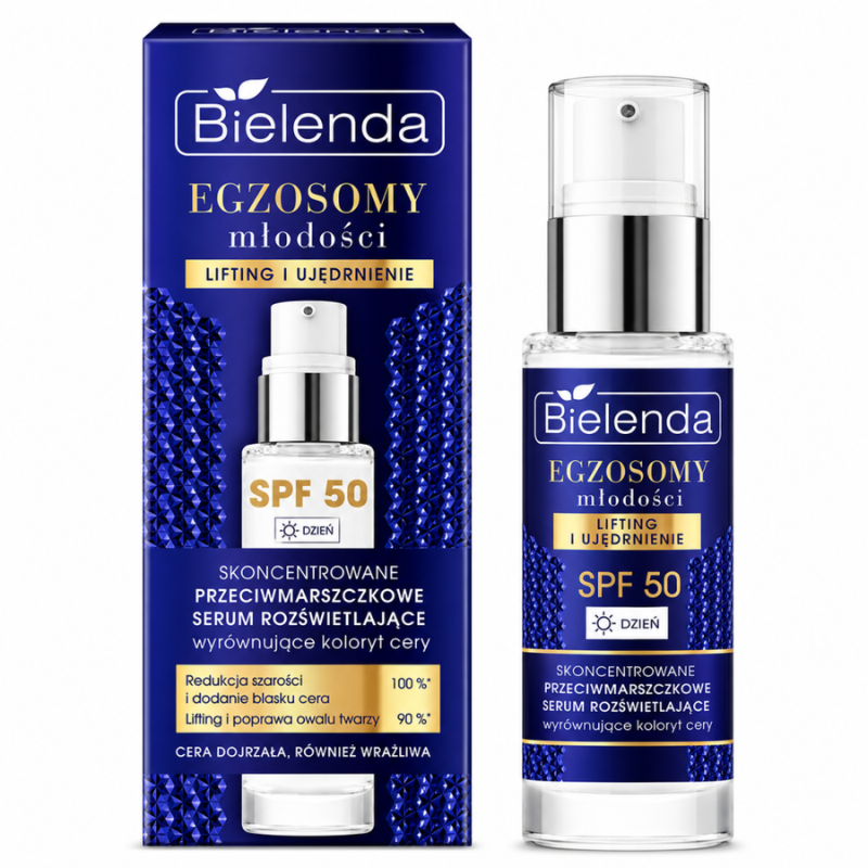BIELENDA EGZOSOMY SERUM CONCENTRE DE JOUR ANTI RIDES ECLAT SPF50 30ML