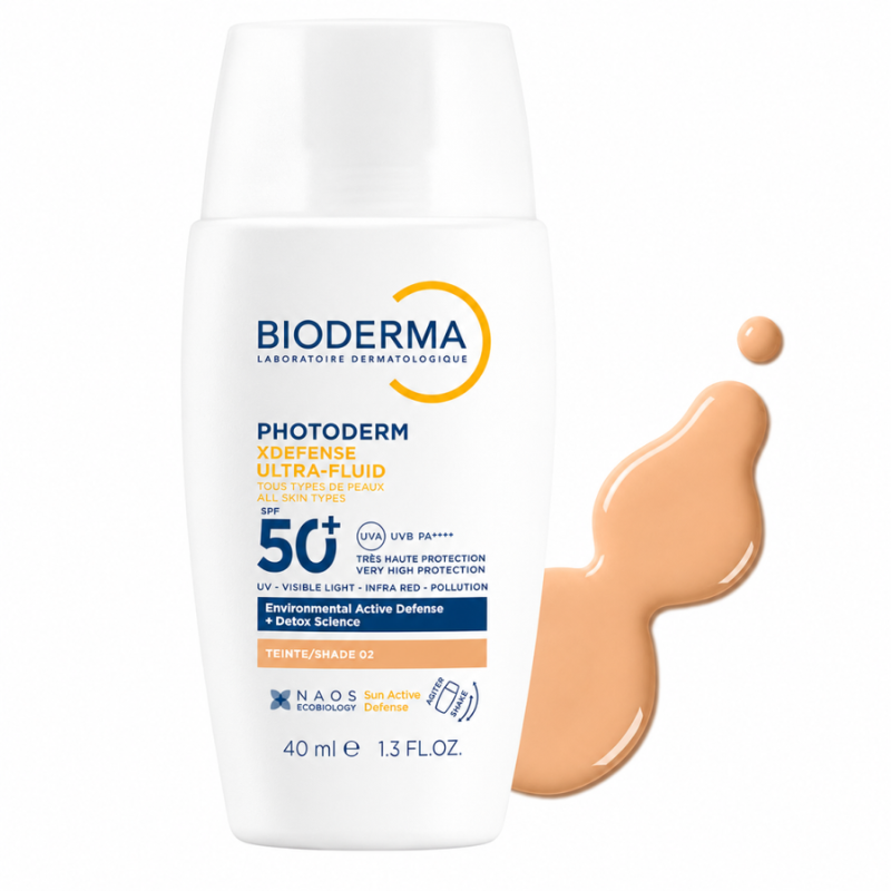 BIODERMA PHOTODERM XDEFENSE ULTRA FLUID TEINTE SPF50+ TEINTE 02 40ML