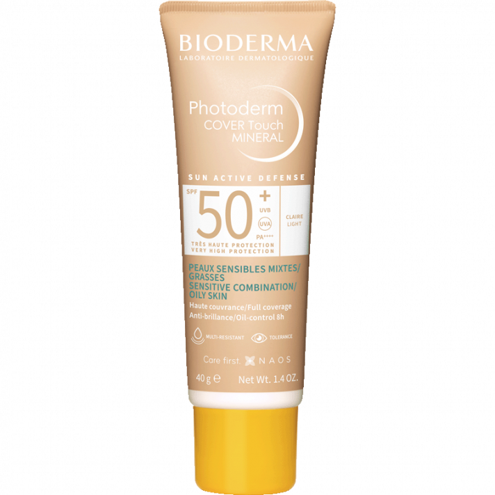 BIODERMA PHOTODERM COVER TOUCH MINERAL TEINTE CLAIRE SPF50+ 40G