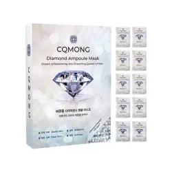 CQMONG LOT DE 10 MASQUES EN TISSU DIAMOND AMPOULE