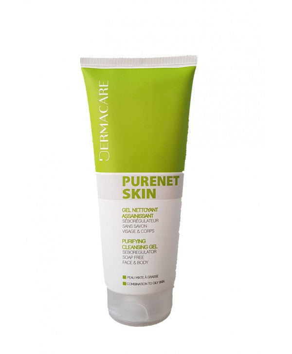DERMACARE PURENET SKIN GEL NETTOYANT ASSAINISSANT 200ML