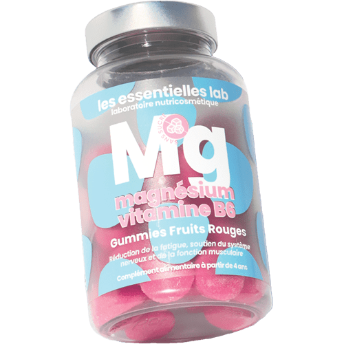 LES ESSENTIELLES LAB MAGNESIUM + VITAMINE B6 GUMMIES FRUITS ROUGES
