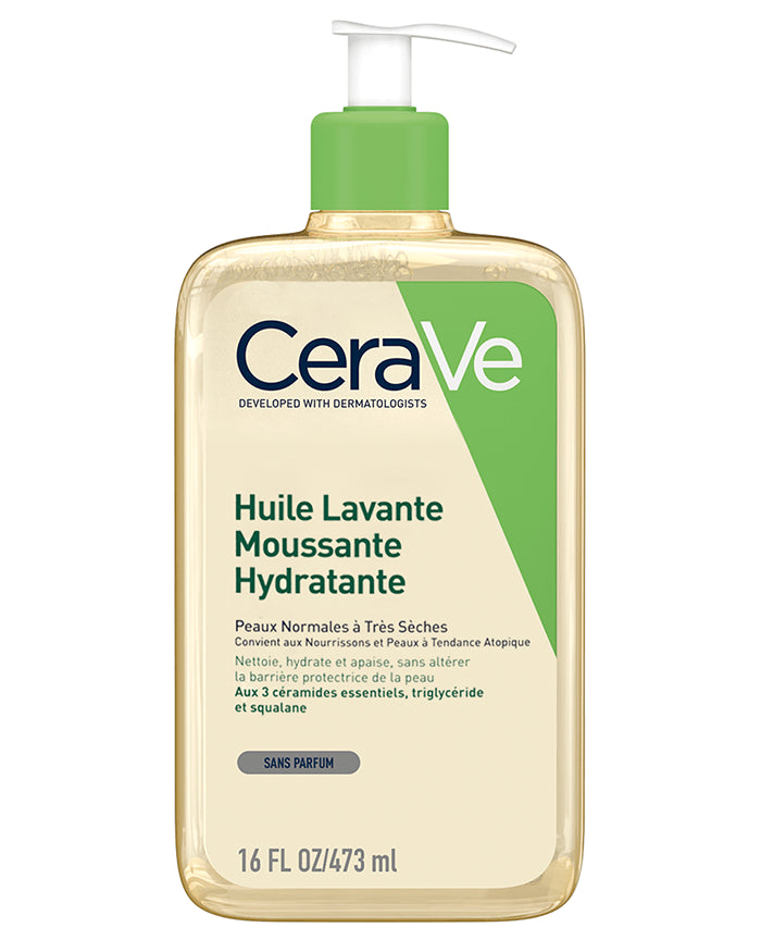 CERAVE HUILE LAVANTE MOUSSANTE HYDRATANTE 473 ML