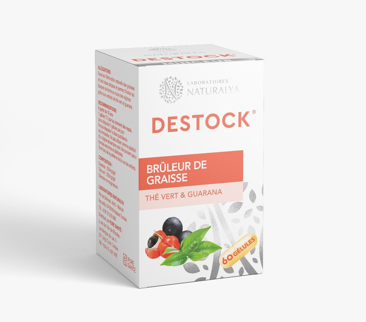 NATURALYA DESTOCK BRULEUR DE GRAISSES 60 GELULES