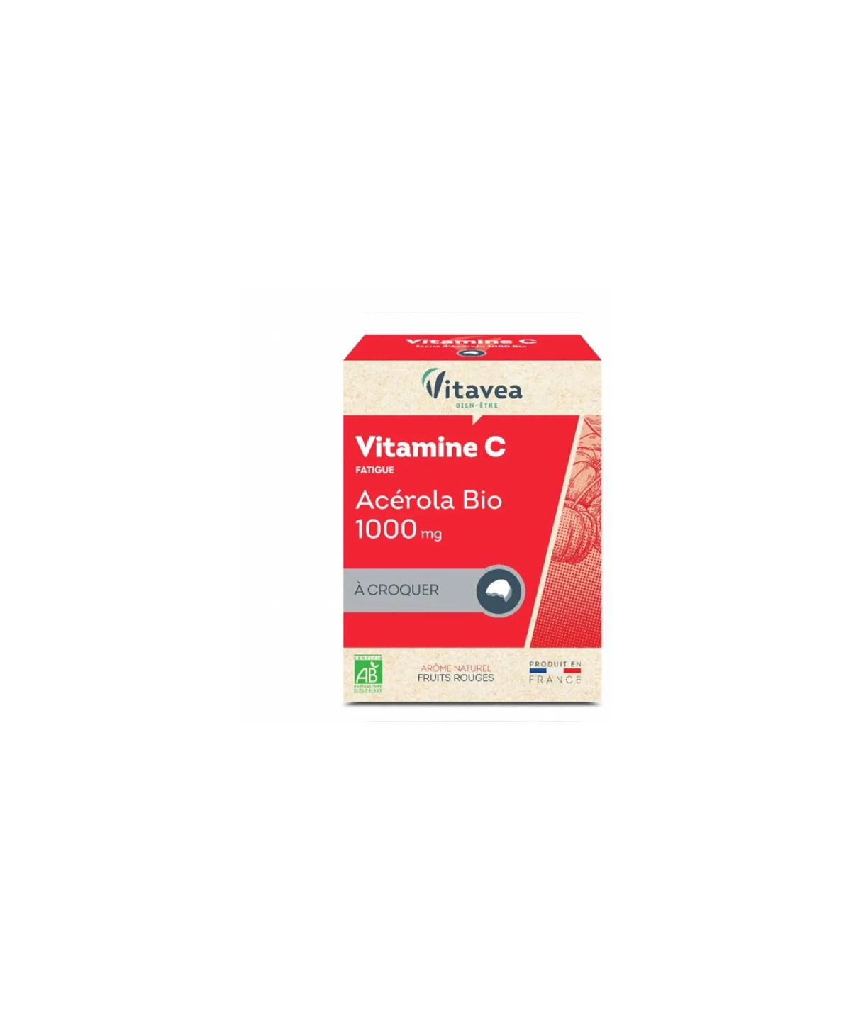 VITAVEA ACEROLA 1000 MG VITAMINE C - 24 COMPRIMES A CROQUER