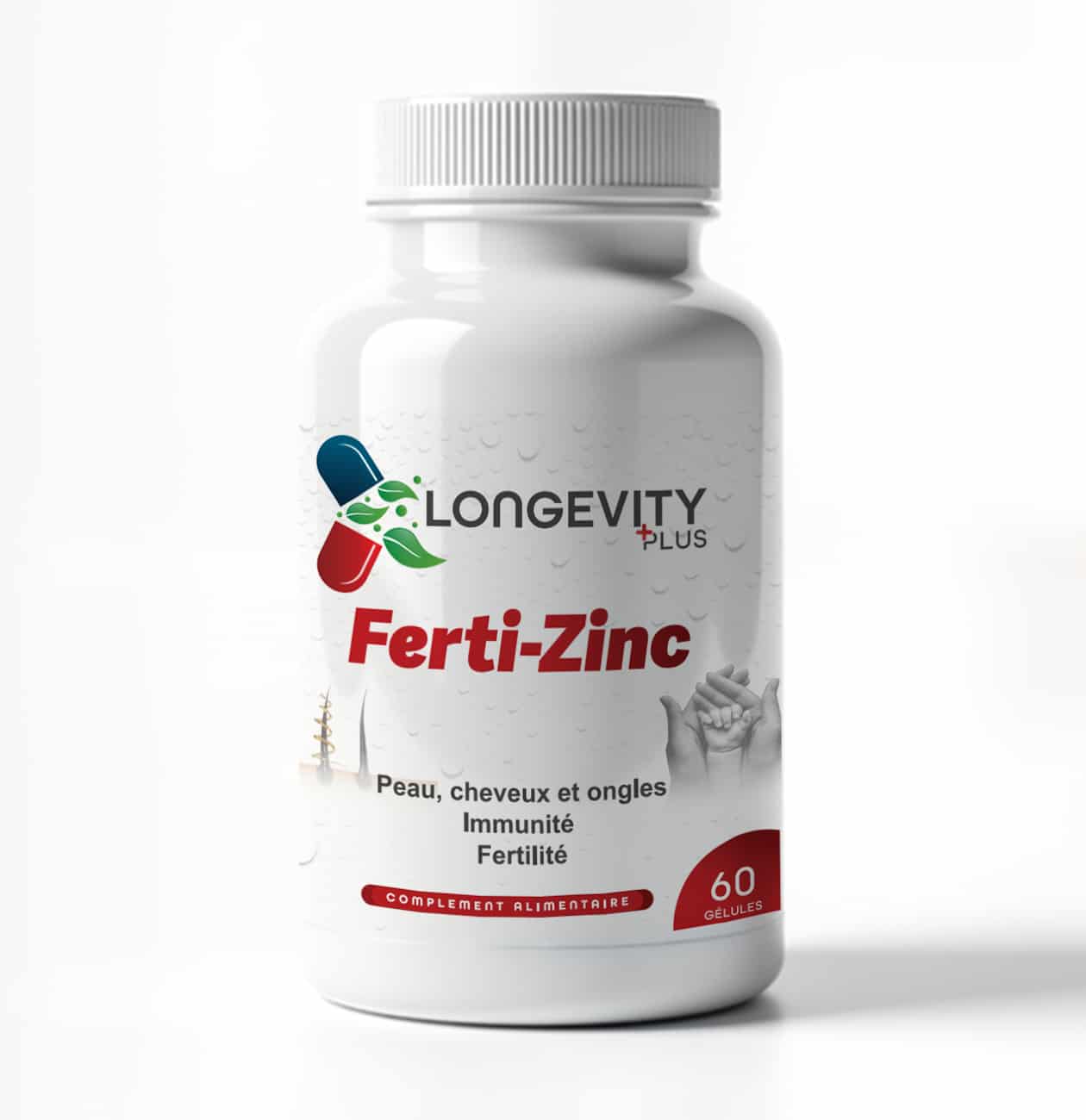 Longivity Plus Ferti-Zinc 60 Gélules