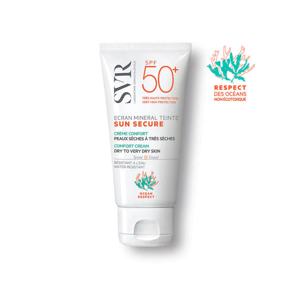 SVR SUN SECURE ECRAN MINERAL TEINTE PEAUX SECHES A TRES SECHES SPF50+ 50ML