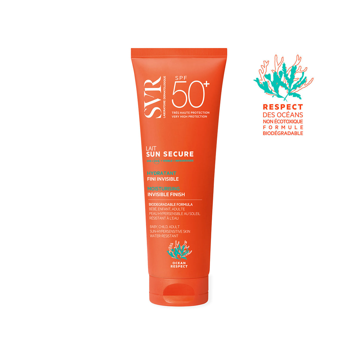 SVR SUN SECURE LAIT HYDRATANT INVISIBLE SPF50+ 250ML