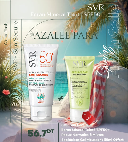 SVR SUN SECURE ÉCRAN MINÉRAL TEINTÉ - Peau normale à mixte