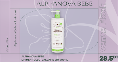 ALPHANOVA LINIMENT OLEO CALCAIRE BIO 400ML