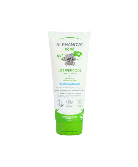 ALPHANOVA BEBE BIO LAIT HYDRATANT VISAGE&CORPS 200ML