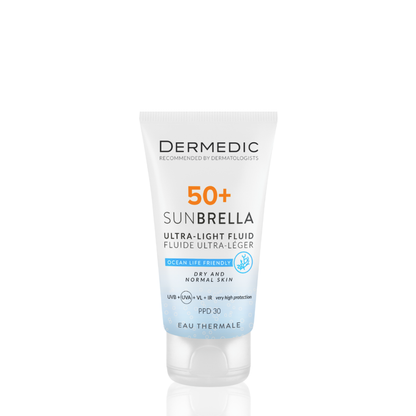 DERMEDIC SUNBRELLA FLUIDE ULTRA LEGER SPF50+ PEAUX NORMALES ET SECHES 40ML
