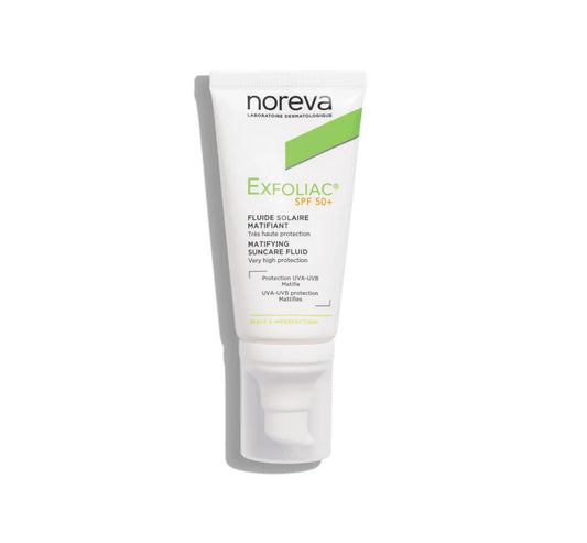 NOREVA EXFOLIAC FLUIDE SOLAIRE MATIFIANT SPF50+ 40ML