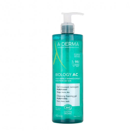 A-DERMA BIOLOGY AC GEL MOUSSANT NETTOYANT PURIFIANT 400ML