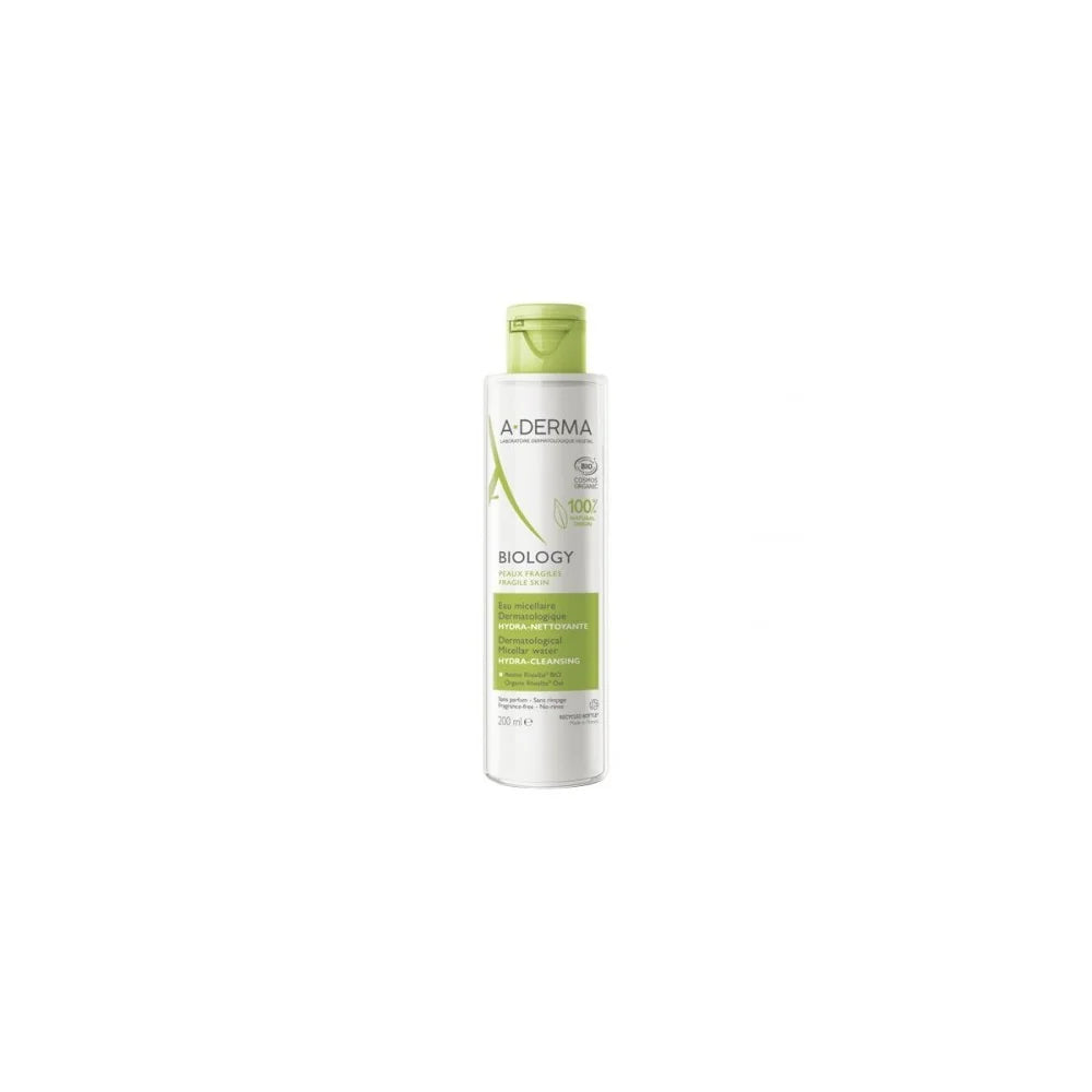 A-DERMA BIOLOGY EAU MICELLAIRE DERMATOLOGIQUE HYDRA-NETTOYANTE 200ML