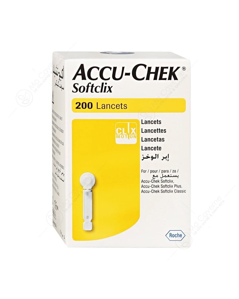 ACCU-CHEK SOFTCLIX LANCETTES BT/200