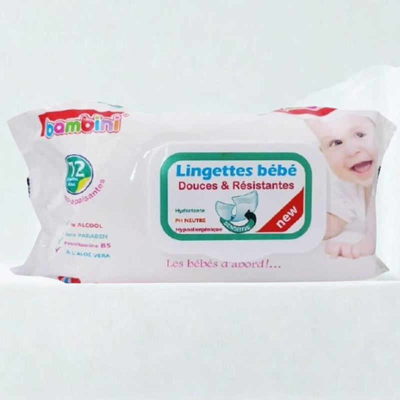 BAMBINI LINGETTES BEBE DOUCES ET RESISTANTES 72PIECES