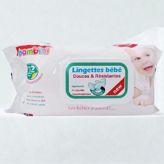 BAMBINI LINGETTES BEBE DOUCES ET RESISTANTES 72PIECES