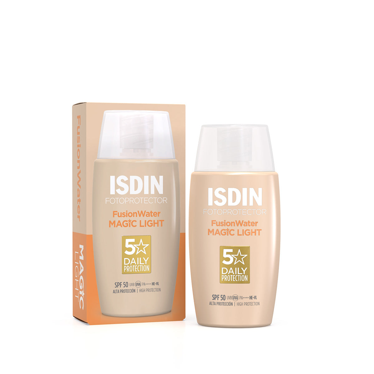 ISDIN  ECRAN SOLAIRE FUSION WATER TEINTEE LIGHT SPF50+ 50ML
