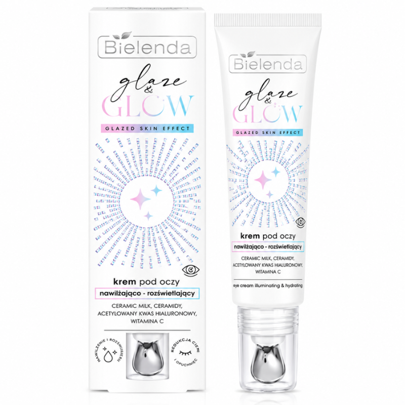 BIELENDA GLAZE & GLOW CREME CONTOUR DES YEUX HYDRATANTE ET ILLUMINATRICE 15ML
