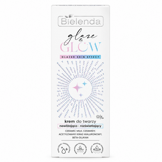 BIELENDA GLAZE & GLOW CREME HYDRATANTE ILLUMINATRICE EFFET PEAU GLACEE 50 ML