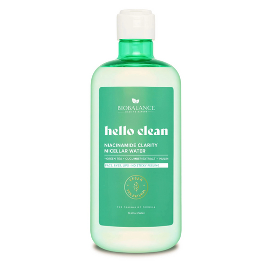 BIOBALANCE HELLO CLEAN NIACINAMIDE EAU MICELLAIRE CLARTE 500ML