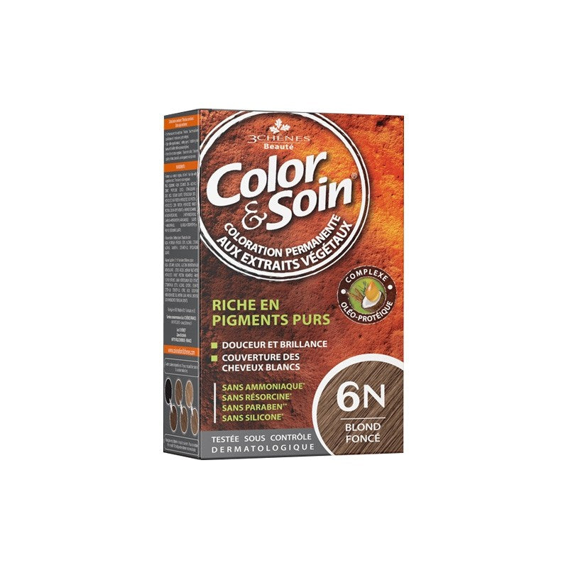3 CHENES COLOR & SOIN COLORATION BLOND FONCE 6N