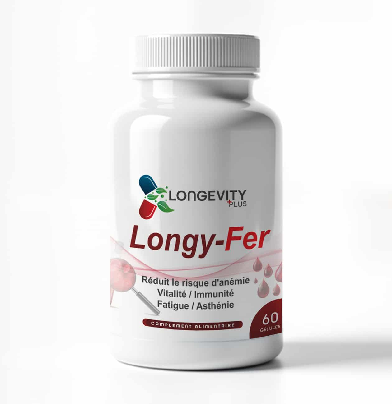 Longivity Plus Longy-Fer 60 Gélules