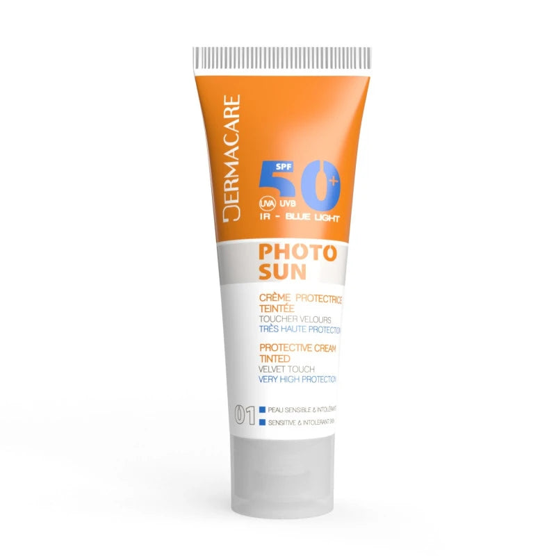 DERMACARE PHOTOSUN CREME PROTECTRICE TEINTEE 01 SPF 50 PEAU NORMALE A SECHE
