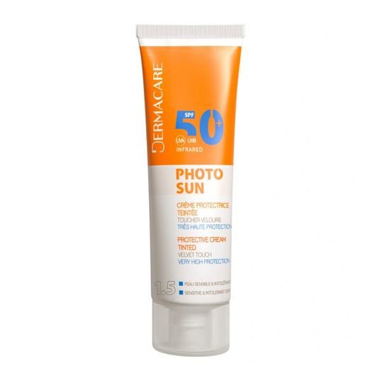 DERMACARE PHOTOSUN CREME PROTECTRICE TEINTEE 1.5 PEAU NORMAL A SECHE SPF50+ 50ML