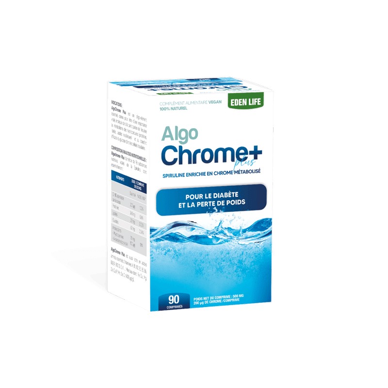 EDEN LIFE ALGO CHROME PLUS 90 COMPRIMES