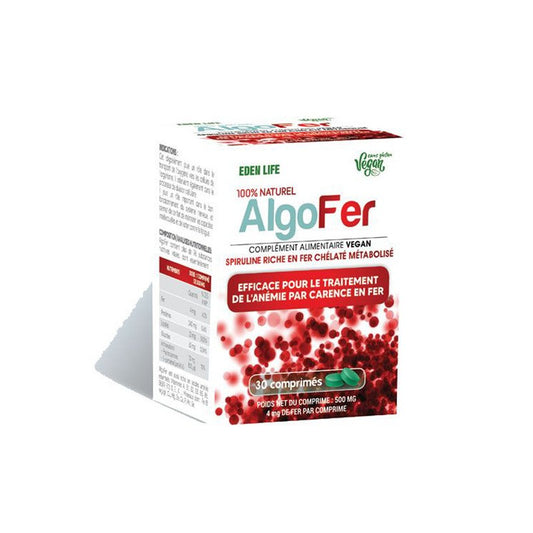 EDEN LIFE ALGO FER 30 COMPRIMES