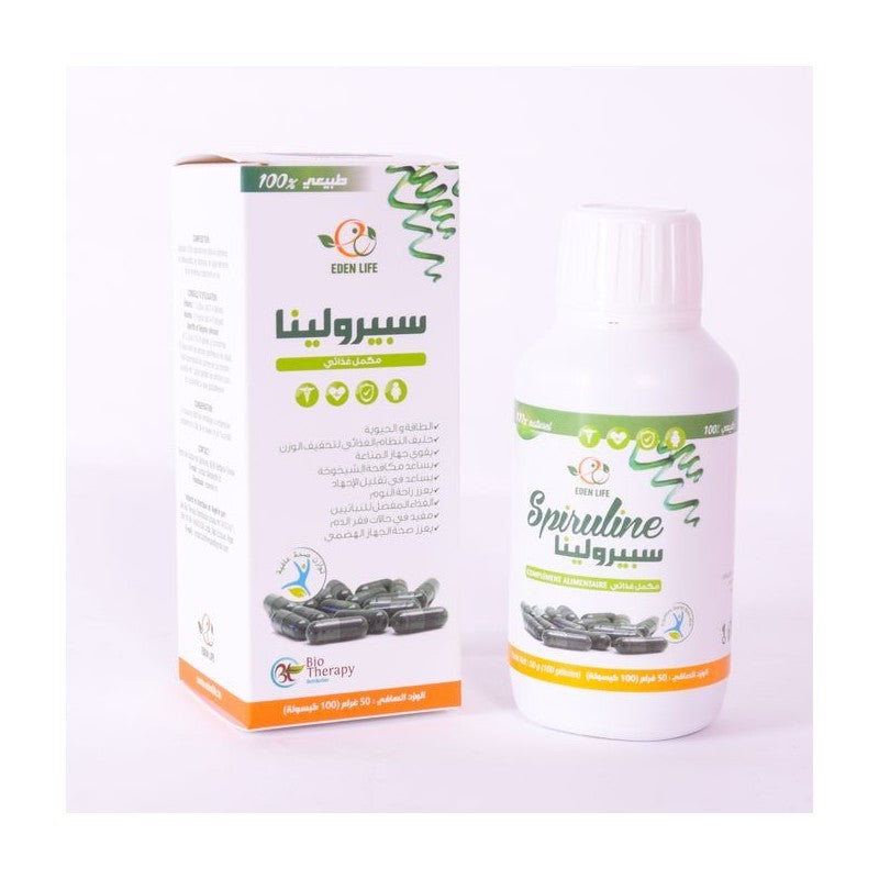 EDEN LIFE SPIRULINE 100 GELULES