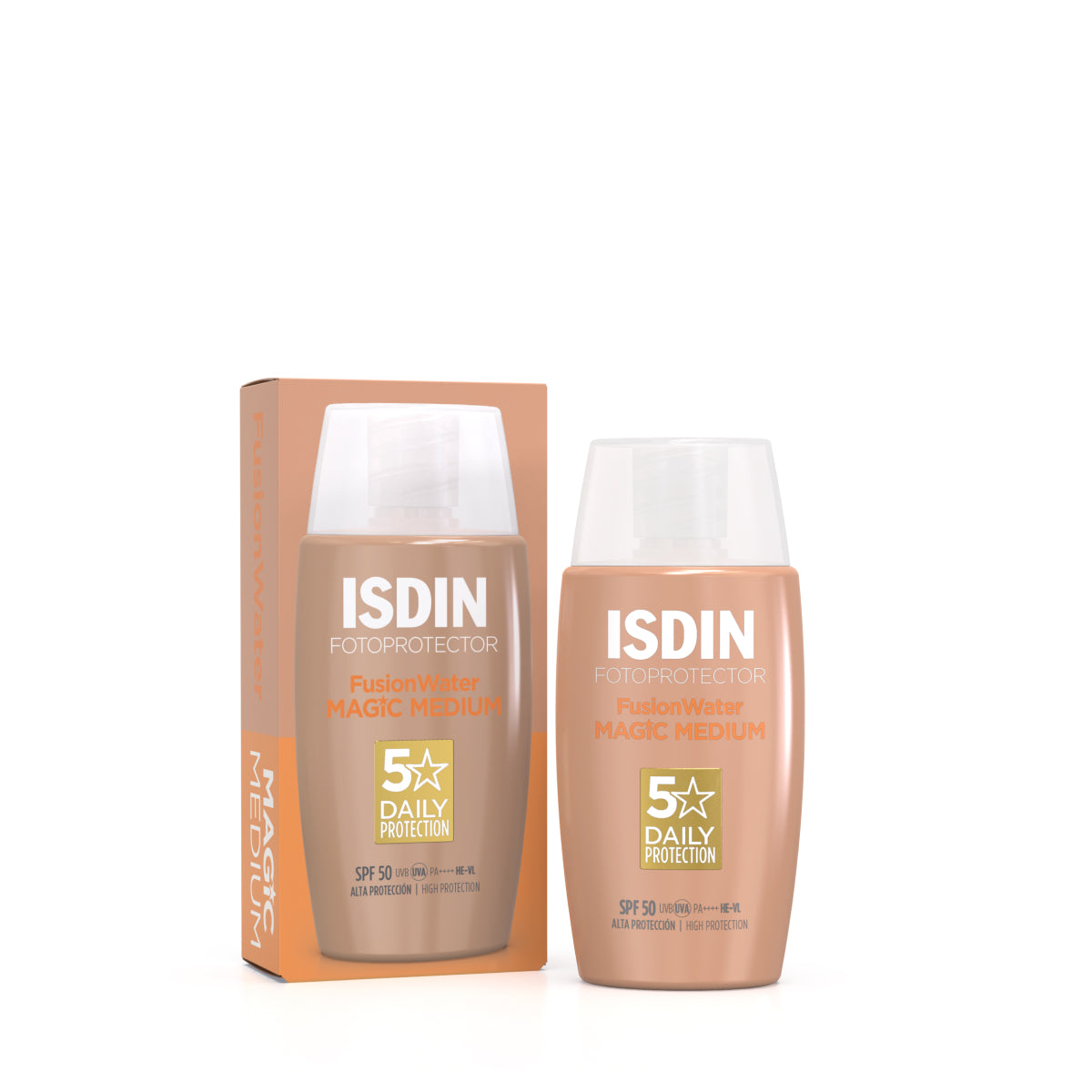 ISDIN PHOTOPROTECTION ECRAN SOLAIRE FUSION WATER TEINTEE MEDIUM SPF50+