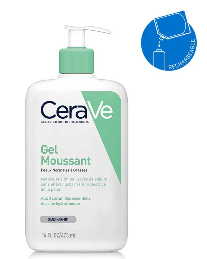 CERAVE GEL MOUSSANT PEAUX NORMALES A GRASSES 473ML