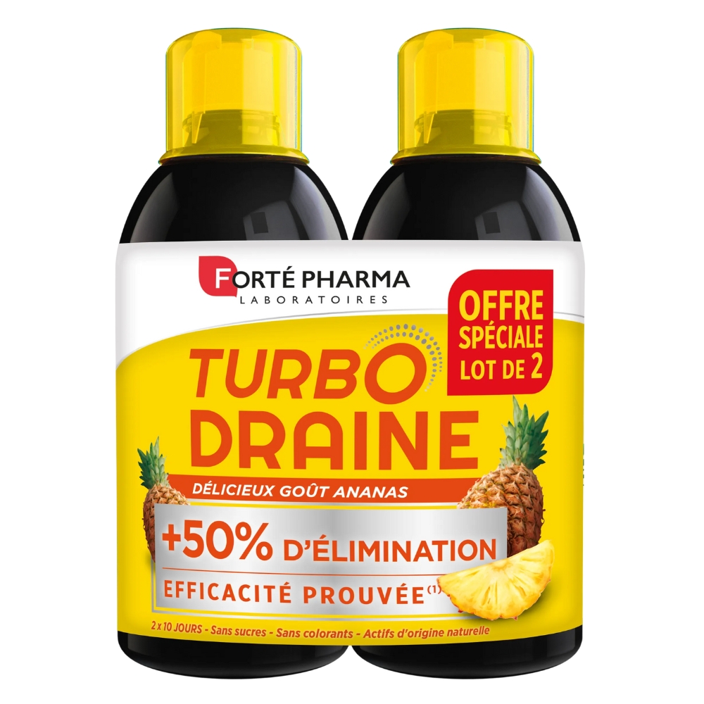 FORTE PHARMA TURBODRAINE MINCEUR ANANAS 500ML( -50% SUR LE 2 EME )