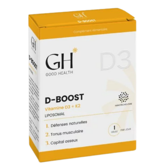 GOOD HEALTH D-BOOST VITAMINE D3+K2 30 GELULES