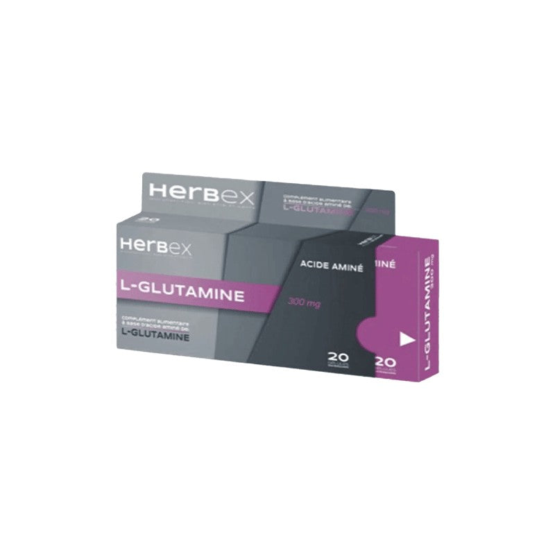 HERBEX L-GLUTAMINE 300MG 20 GELULES