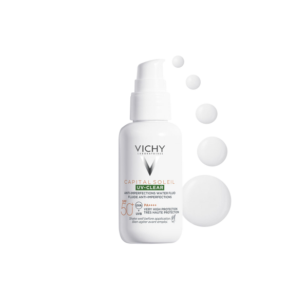 VICHY CAPITAL SOLEIL FLUIDE UV CLEAR SPF 50+ ANTI IMPERFECTIONS 40 ML