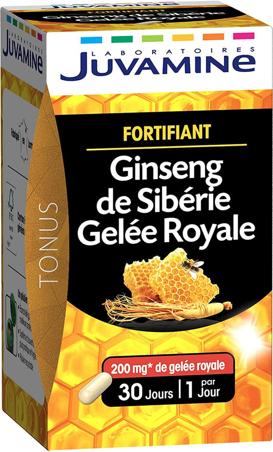 JUVAMINE GINSENG GELEE ROYALE REVITALISANT 30 GELULES