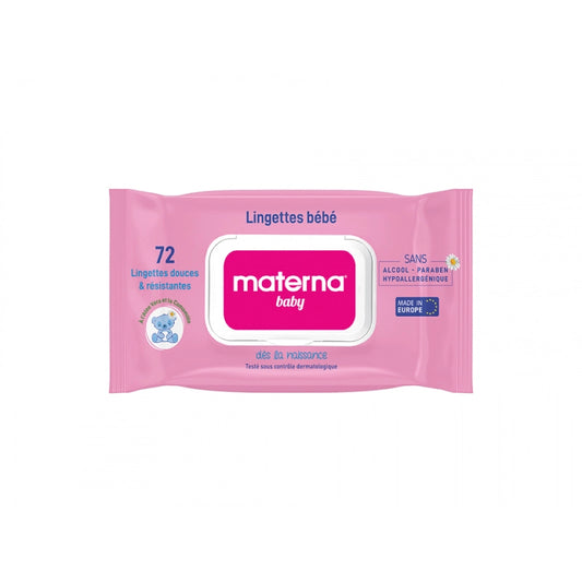 MATERNA BABY LINGETTES ROSE x72