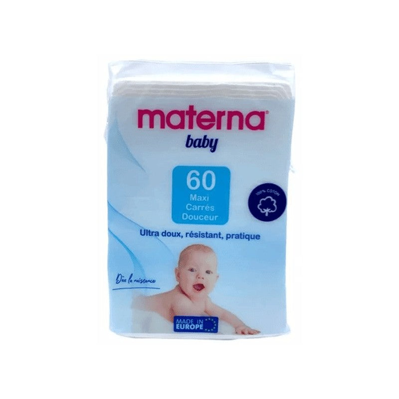 MATERNA BABY COTON MAXI CARRES DOUCEUR BT/60