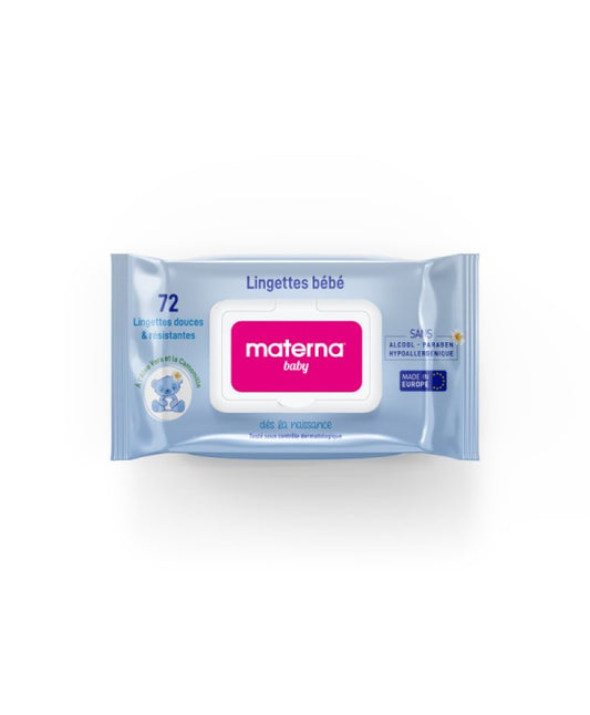 MATERNA BABY LINGETTES Bleu x72