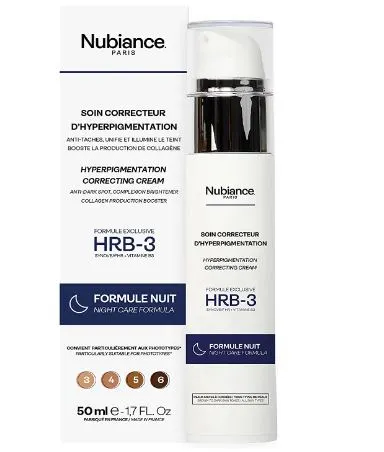 NUBIANCE CREME SOIN CORRECTEUR D'HYPERPIGMENTATION HRB-3 FORMULE NUIT 50ML