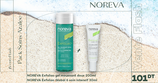 Noreva exfoliac gel moussant doux 200ml+Noreva exfoliac Global 6 soin intensif 30ml