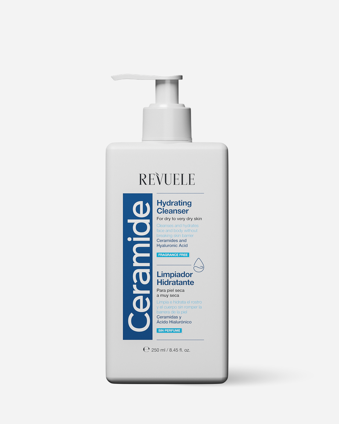 REVUELE CERAMIDE NETTOYANT HYDRATANT POUR PEAUX SECHES 250ML