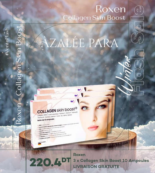 3 boîtes Roxen Collagène Skin Boost (30 ampoules)