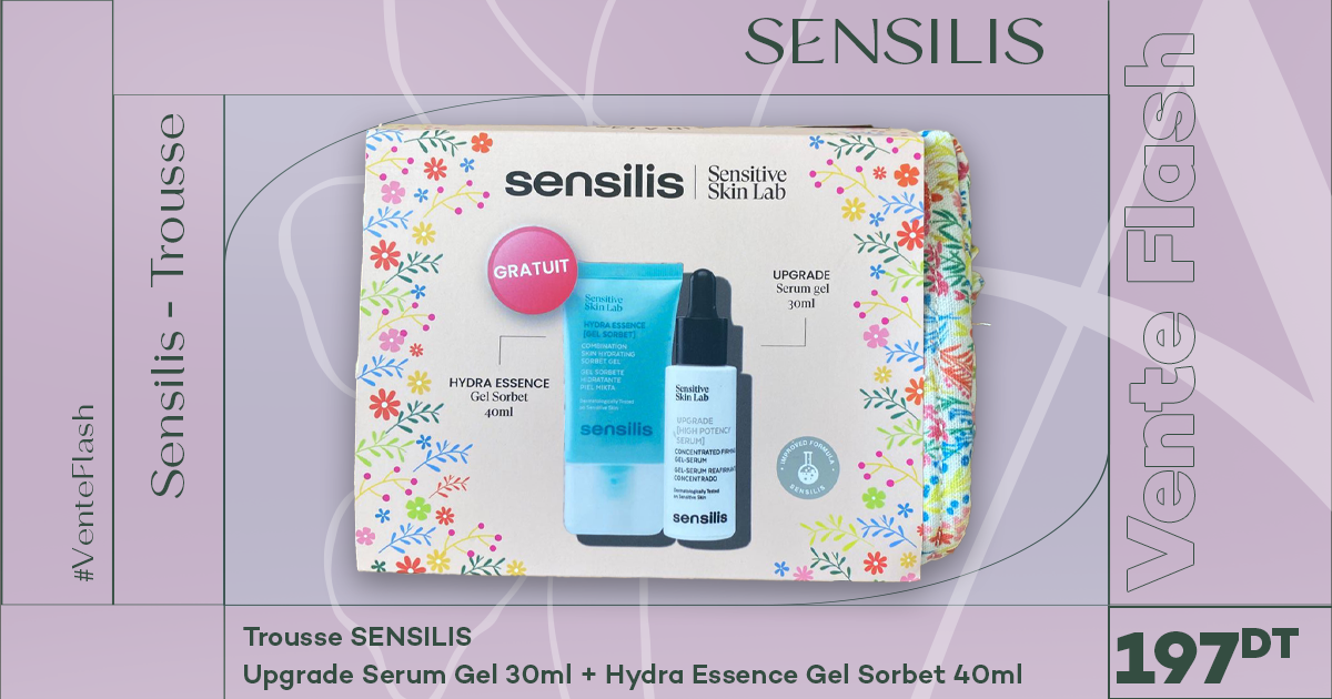 SENSILIS TROUSSE UPGRADE SERUM 30ML+HYDRA ESSENCE GEL SORBET 40ML(OFFERT)